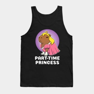 Part-time Princess Capybara Costume Tank Top